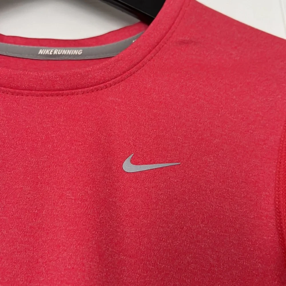 Nike Dri Fit Pink Long Sleeve Running Training Top XS